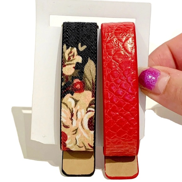 Call it Spring Watch Straps Set of 4 Pink Floral Black Brown Gold Adjustable Fun - Picture 3 of 5